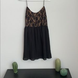 Black and Tan lace dress